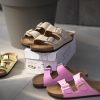 Beige Orthopedic Flip Flops Suede Comfort Sandals With